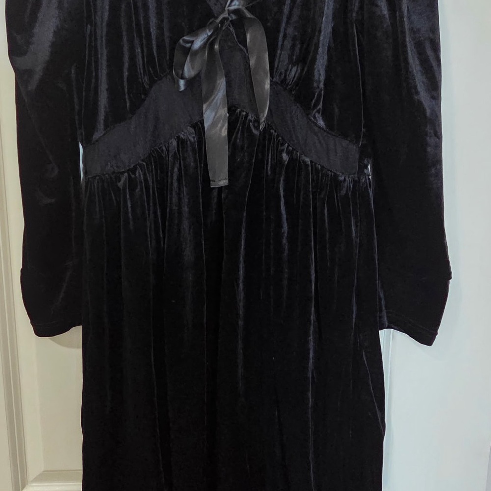 Disturbia Black Long Sleeve Dress with Lace Detail - Picture 2 of 4